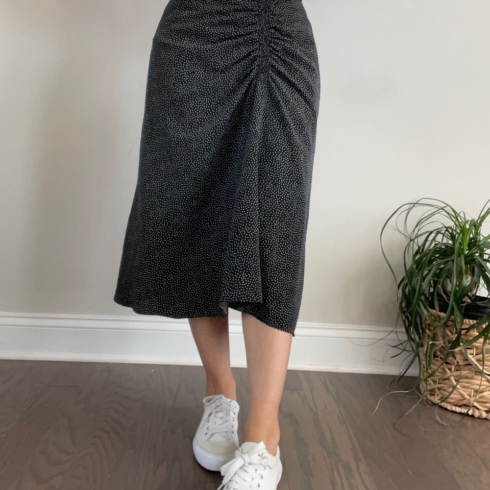 Unique polka dot skirt.